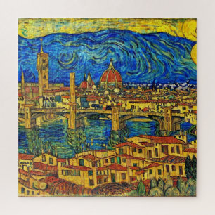 Quebra-cabeça Starry Starry Night Florence Itália