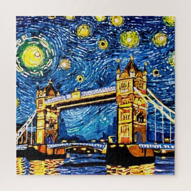 Quebra-cabeça Starry Starry Night London Inglaterra (Vertical)