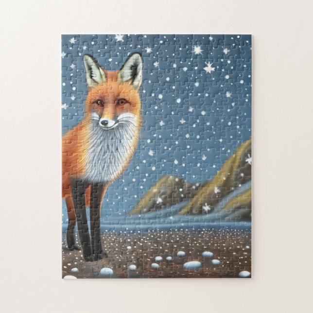 Quebra-cabeça Starry Starry Night Storybook Fox (Vertical)