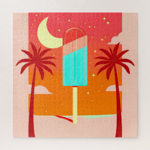Quebra-cabeça Starry Summer Palm Ice Oasis
