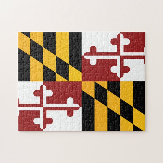 Quebra-cabeça State Flag of Maryland, EUA (Horizontal)
