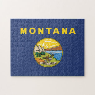 Quebra-cabeça State Flag of Montana, EUA