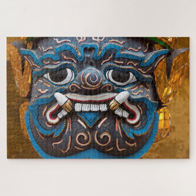 Quebra-cabeça Statue Face at the Grand Palace (Horizontal)