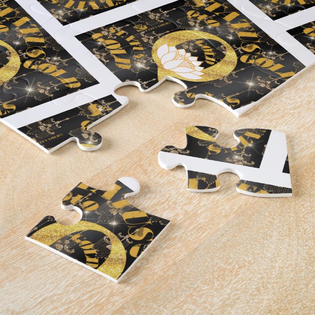 Quebra-cabeça ©STATUS QUO DOURADO" Coleção de status © Peafdove  (Lateral)