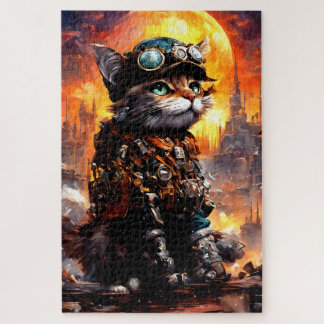 Quebra-cabeça Steampunk Cat II
