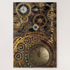 Quebra-cabeça Steampunk Clocks "Tempo é uma ilusão"