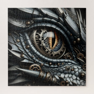 Quebra-cabeça Steampunk Dragon Olho Fechado Ai Art