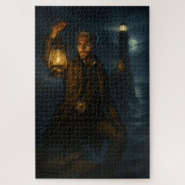 Quebra-cabeça Steampunk Victorian Fantasy Lighthouse Keeper