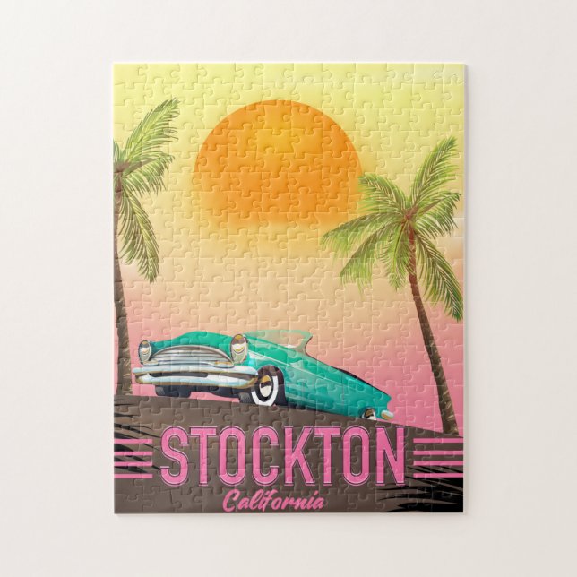Quebra-cabeça Stockton California EUA (Vertical)