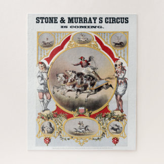 Quebra-cabeça Stone & Murray's Circus, cerca de 1870.