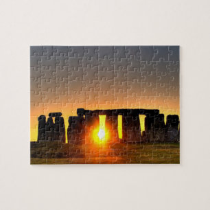 Quebra-cabeça Stonehenge, monumento antigo da pre-história