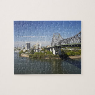 Quebra-cabeça Story Bridge, Rio Brisbane, e Canguru