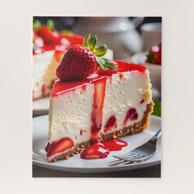 Quebra-cabeça Strawberry Cheesecake (Vertical)
