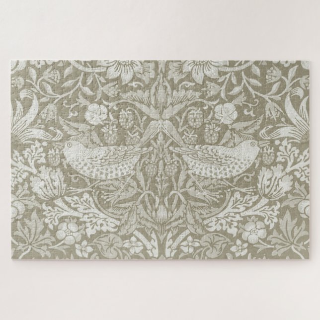 Quebra-cabeça Strawberry Thef Ivory, William Morris (Horizontal)