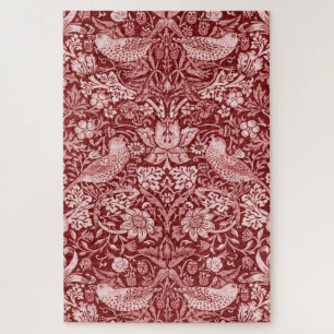 Quebra-cabeça Strawberry Thief Maroon, William Morris