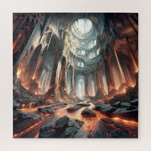 Quebra-cabeça Streams de Lava (Vertical)