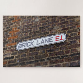 Quebra-cabeça Street Sign of London Brick Lane - 20x30 -1014 pc