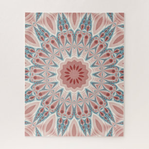 Quebra-cabeça Striking Modern Kaleidoscope Mandala Fractal Art