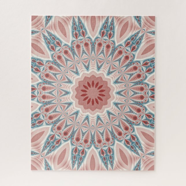 Quebra-cabeça Striking Modern Kaleidoscope Mandala Fractal Art (Vertical)