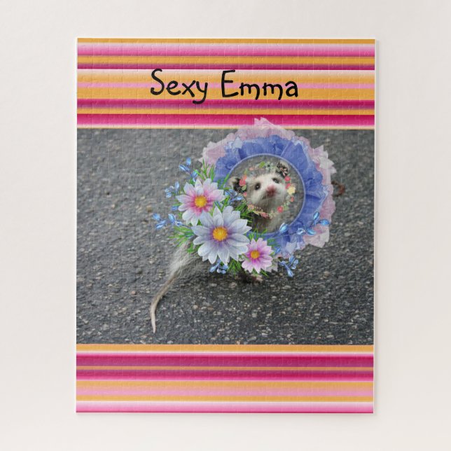 Quebra-cabeça Stripe Ogambm Floral (Vertical)