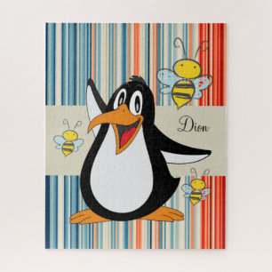 Quebra-cabeça Stripe Penguin Bumblebee