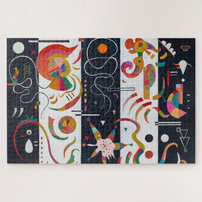 Quebra-cabeça Stripes, Wassily Kandinsky (Horizontal)