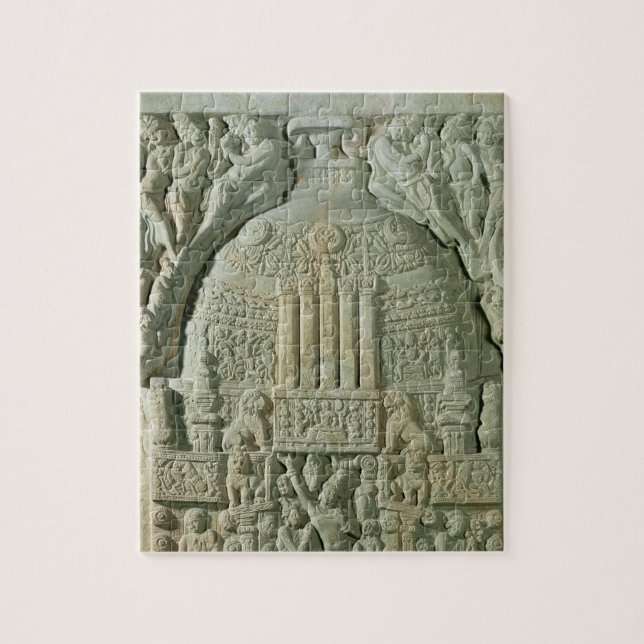 Quebra-cabeça Stupa budista, Nagarjunakonda (pedra calcária) (Vertical)