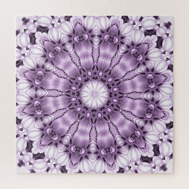 Quebra-cabeça Stylish Purple Flowers Jigsaw Puzzle (Vertical)