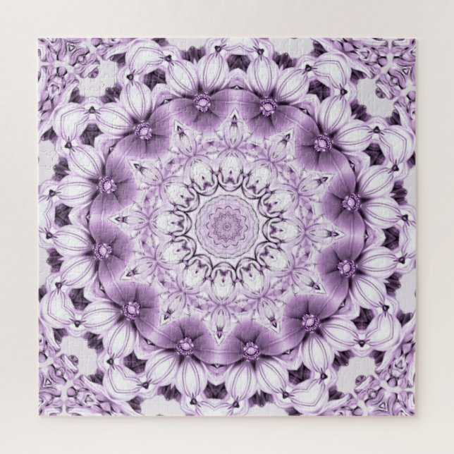 Quebra-cabeça Stylish Purple Flowers Jigsaw Puzzle (Vertical)