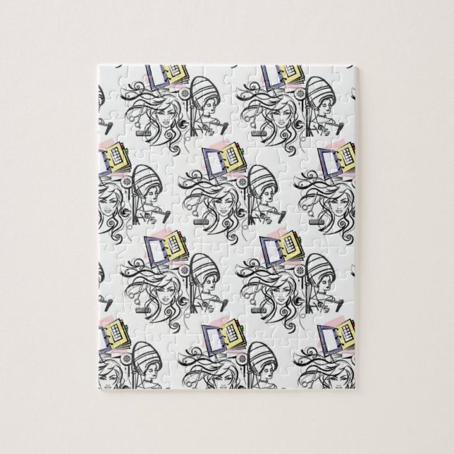 Quebra-cabeça Stylist de serra (Vertical)