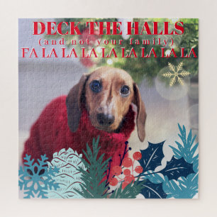 Quebra-cabeça Sua Fotografia Personalizada De Natal Os Halls Eng