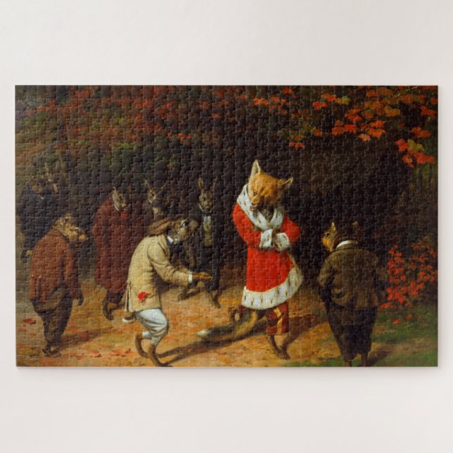 Quebra-cabeça Sua Majestade Recebe (por William Holbrook Beard) (Horizontal)