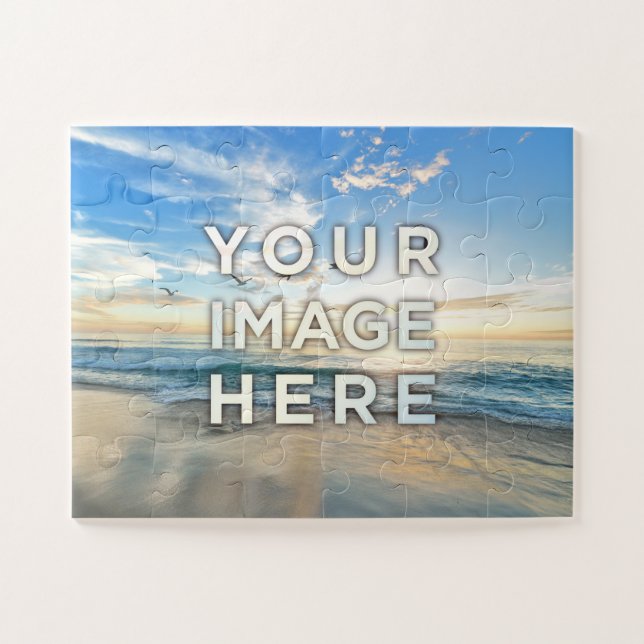 Quebra-cabeça Suas Crianças Personalizadas de Fotografia facilit (Horizontal)