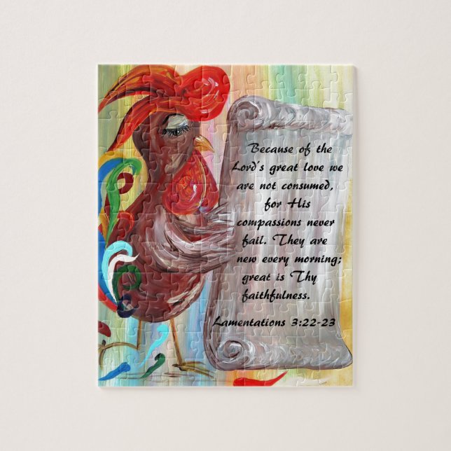 Quebra-cabeça Suas piedades são novas cada manhã (Vertical)