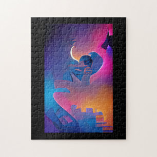 Quebra-cabeça Subindo a torre de sonho abstrato arte digital
