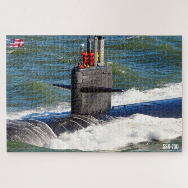 Quebra-cabeça SUBMARINO DE ATAQUE RÁPIDO DOS EUA - SSN-750 (20x3 (Horizontal)