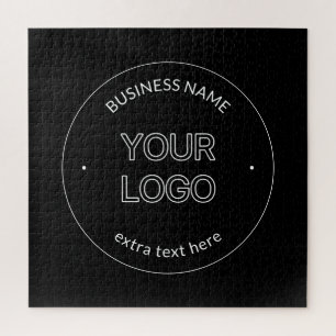 Quebra-cabeça Substituição de logotipo editável e nome comercial