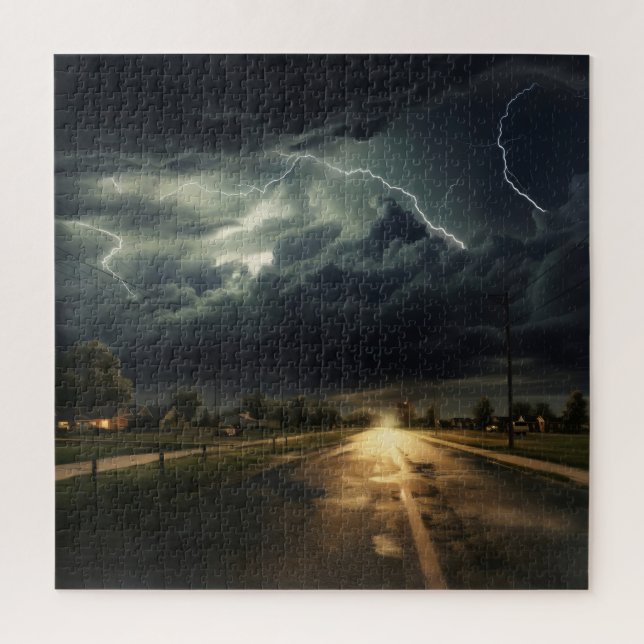 Quebra-cabeça Subúrbios Thunderstorm (Vertical)