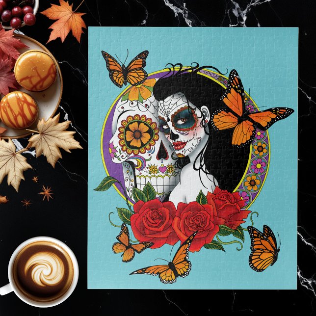 Quebra-cabeça Sugars Skulls Art Nouveau (Criador carregado)