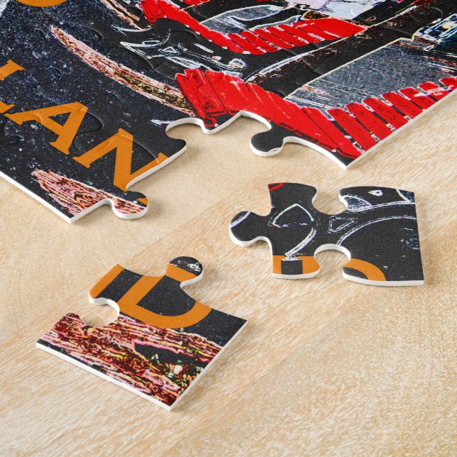 Quebra-cabeça Suiça maluco de Lugano (Lateral)