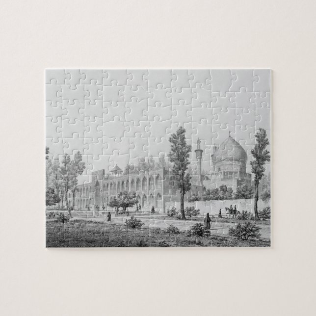 Quebra-cabeça sultão Hussein de Madrasa-yi Masjid-i Shah, em (Horizontal)