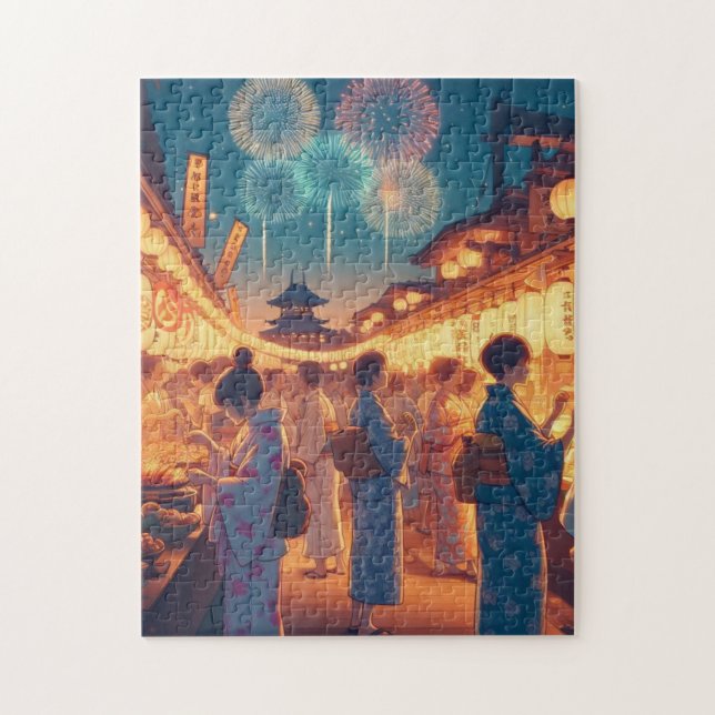 Quebra-cabeça Summer Night in Kyoto – Festival Puzzle (Vertical)