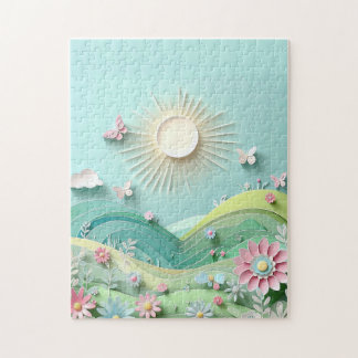 Quebra-cabeça Sun Shining Over The Valley