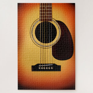 Quebra-cabeça Sunburst Acoustic Guitar