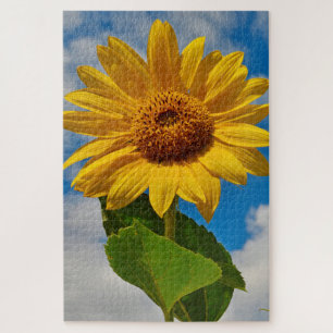 Quebra-cabeça Sunflower Floral Botânica Elegante Brilhante Verão