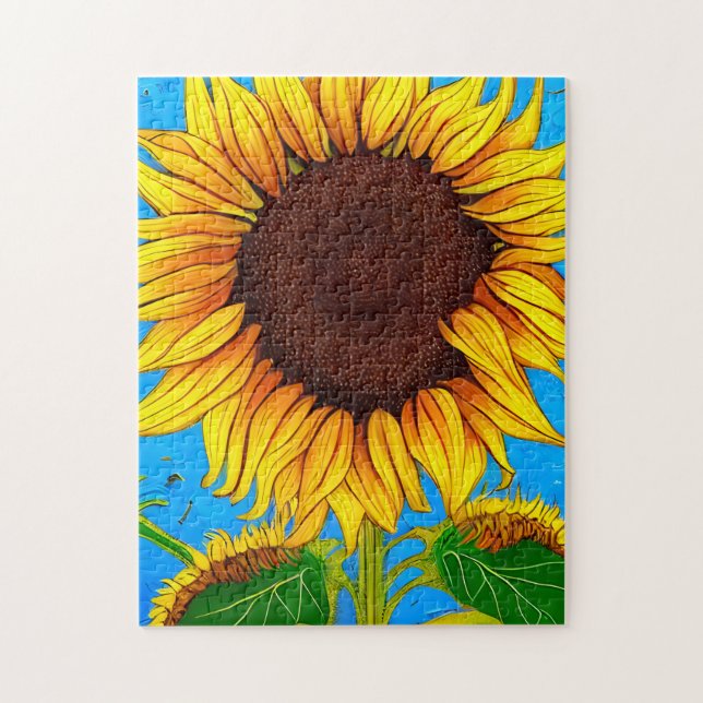Quebra-cabeça Sunflower, França (Vertical)