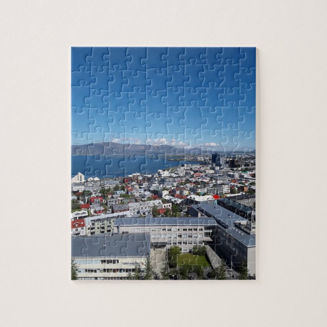 Quebra-cabeça Sunny Reykjavik, 8" x 10", 110 peças (Vertical)