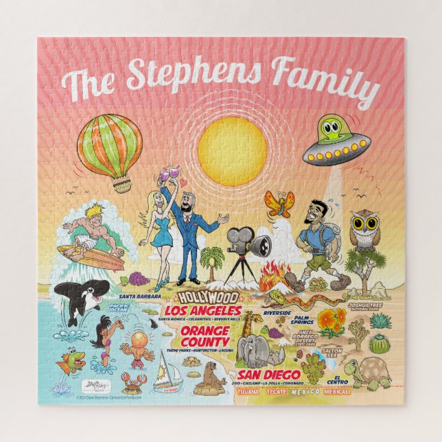 Quebra-cabeça Sunny Southern California (Vertical)