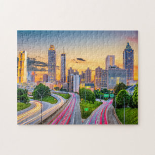 Quebra-cabeça Sunrise Cityscape Building Atlanta Georgia Viagem