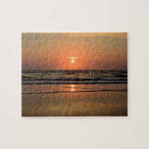 Quebra-cabeça Sunrise em Cocoa Beach, Flórida - 8x10